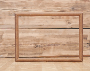 wall wood texture with wooden frame