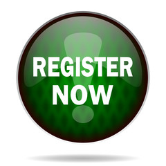 register now green internet icon