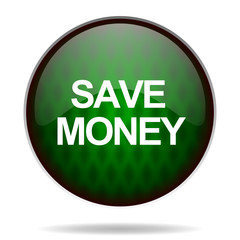 save money green internet icon