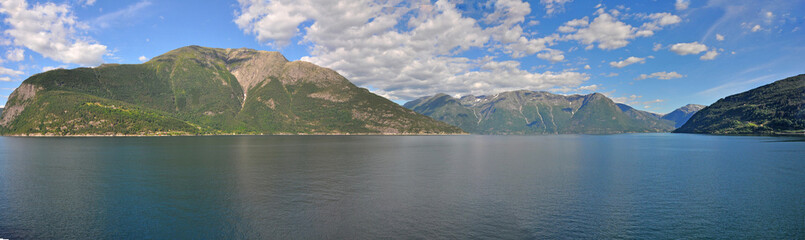 panorama Landschaft hardangerfjord, Norwegen
