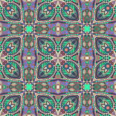seamless geometry vintage pattern, ethnic style ornamental backg