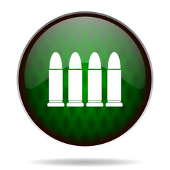 ammunition green internet icon