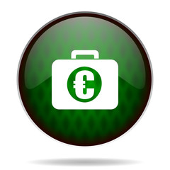 financial green internet icon