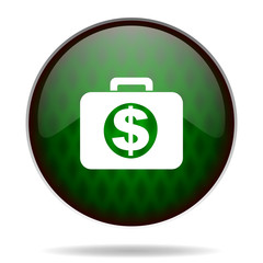 financial green internet icon
