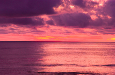 Evening Scene Setting Sun