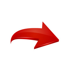 Red arrow. Vector