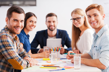 Confident and creative team.