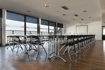 Interior of a modern bright conference room