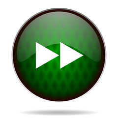 rewind green internet icon