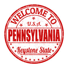 Welcome to Pennsylvania stamp