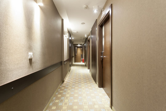 Luxury hotel corridor