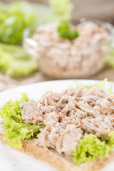 Fresh made Tuna salad sandwich