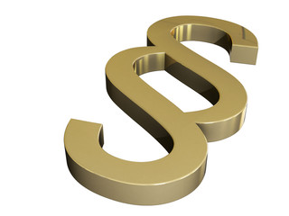 Obraz premium Legislation 3D Gold Concept
