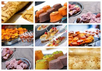 assortment of pastries french