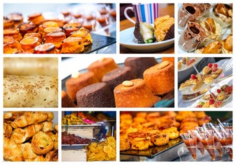 assortment of pastries french