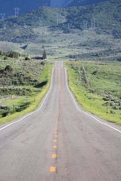 Colorado Road In Rio Blanco County