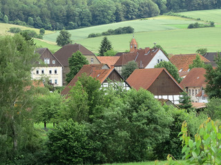 Fototapeta na wymiar Bauernhaus in Aerzen-Reher