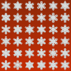winter snow or snoflakes for christmas gift paper