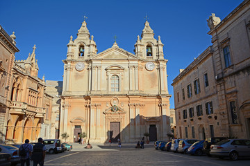 Fototapeta na wymiar Kathedrale von Mdina, Malta