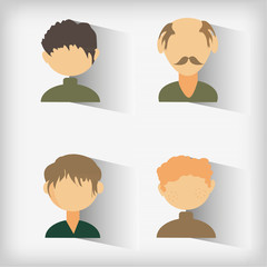 Set of avatars.