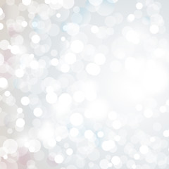 Lights On Silver Background - Vector Illustration