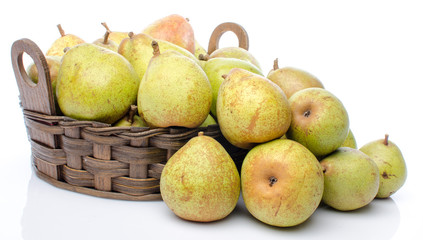 Pears in a basket