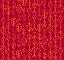 Retro autumn leaves backgrounds