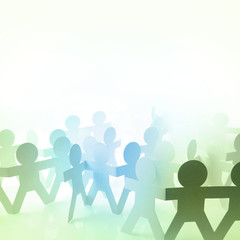 Teamwork meeting together