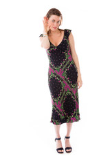 model isolated on plain background listening paying attention