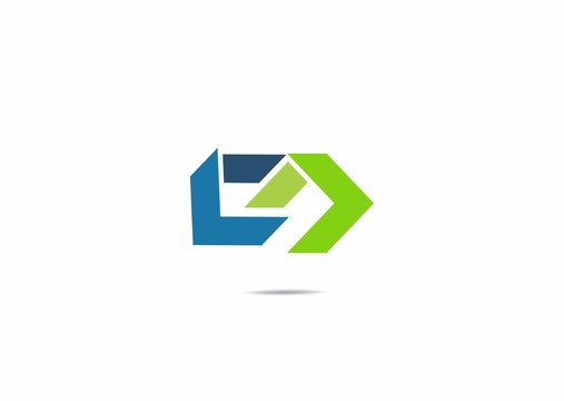 Logo property developer, house and city, real estate, building