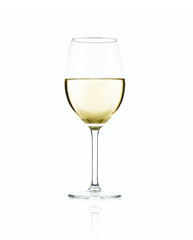 Glass of white wine.