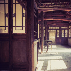 China house Interior Background,heritage architecture