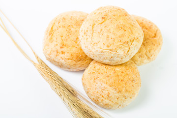 Fresh natural bread food