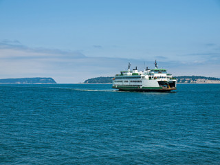 The Ferry at Mukilteo in Washington State USA
