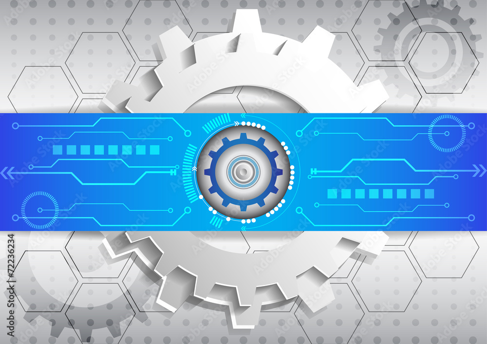 Poster abstract futuristic circuit high computer technology background