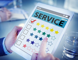 Customer Ranking an Online Service Quality