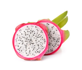 Dragon Fruit on white background