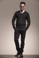 Handsome young business