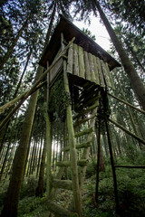hunting tower in german forest