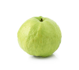Guava (tropical fruit) on white background
