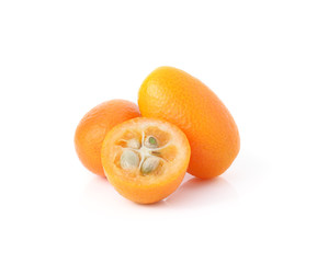 kumquat fruits isolated on white background