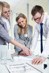 Obraz premium businessteam