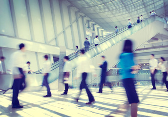 Business People Rush Hour Commute Concept