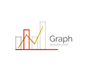 Line minimal design logo graph