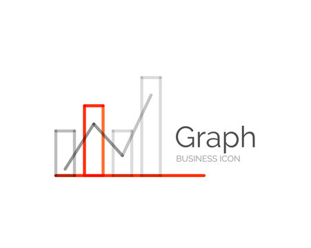 Line Minimal Design Logo Graph