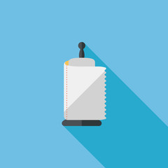 kitchenware paper flat icon with long shadow,eps10