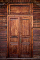 Old wooden door