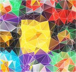 Triangle background. Pattern of geometric shapes