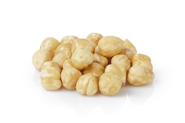 peeled and cleaned hazelnut kernels