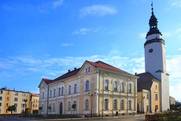 Fototapeta premium City hall in Mirsk Poland
